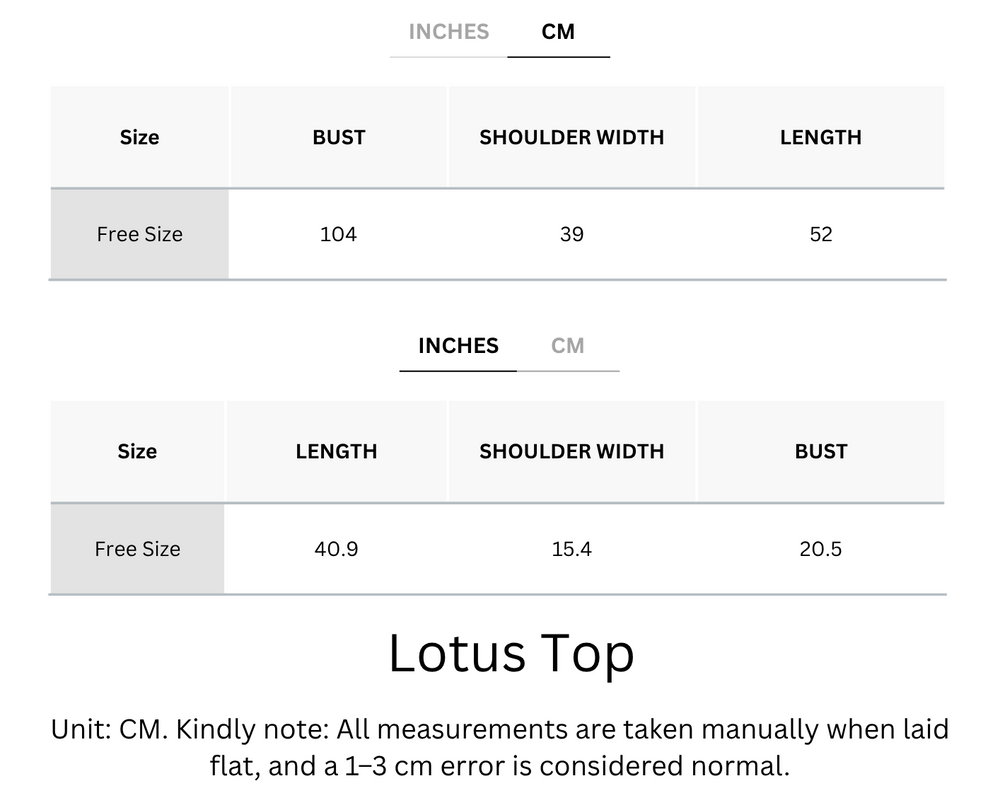 Cooling, Breathable & Tummy Friendly Lotus Top