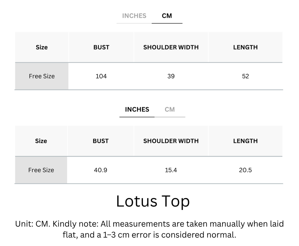 Cooling, Breathable & Tummy Friendly Lotus Top
