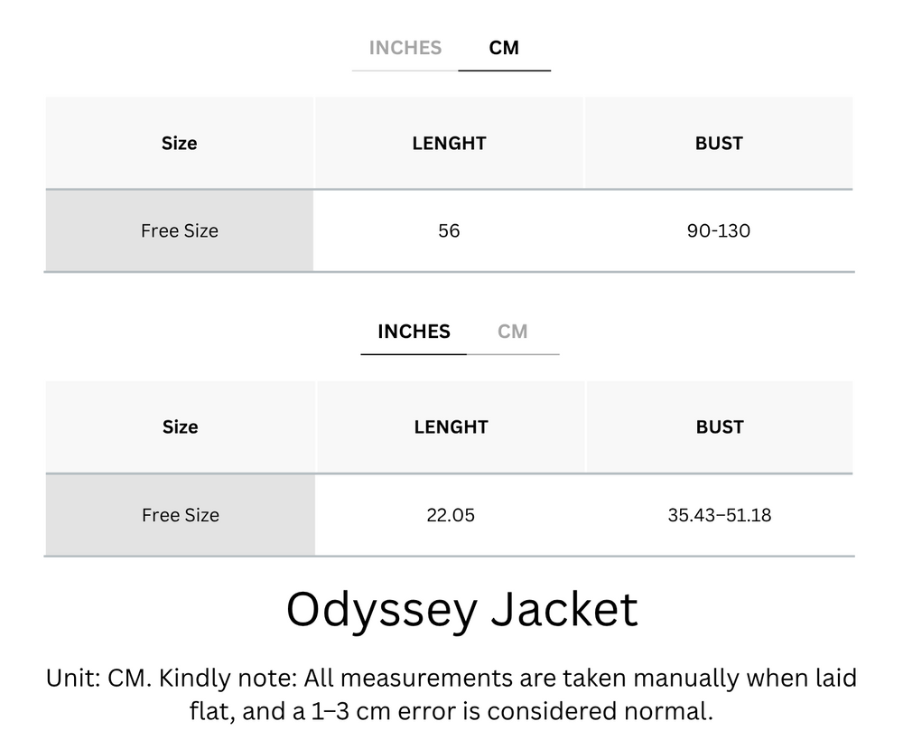 Wrinkle-Free, Lightweight & Free Size Odyssey Jacket
