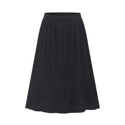 Cooling & Stretchable Swirl Pleated Skirt