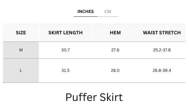 Cooling & Breathable Puffer Skirt With Pockets