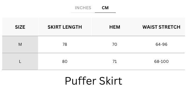 Cooling & Breathable Puffer Skirt With Pockets