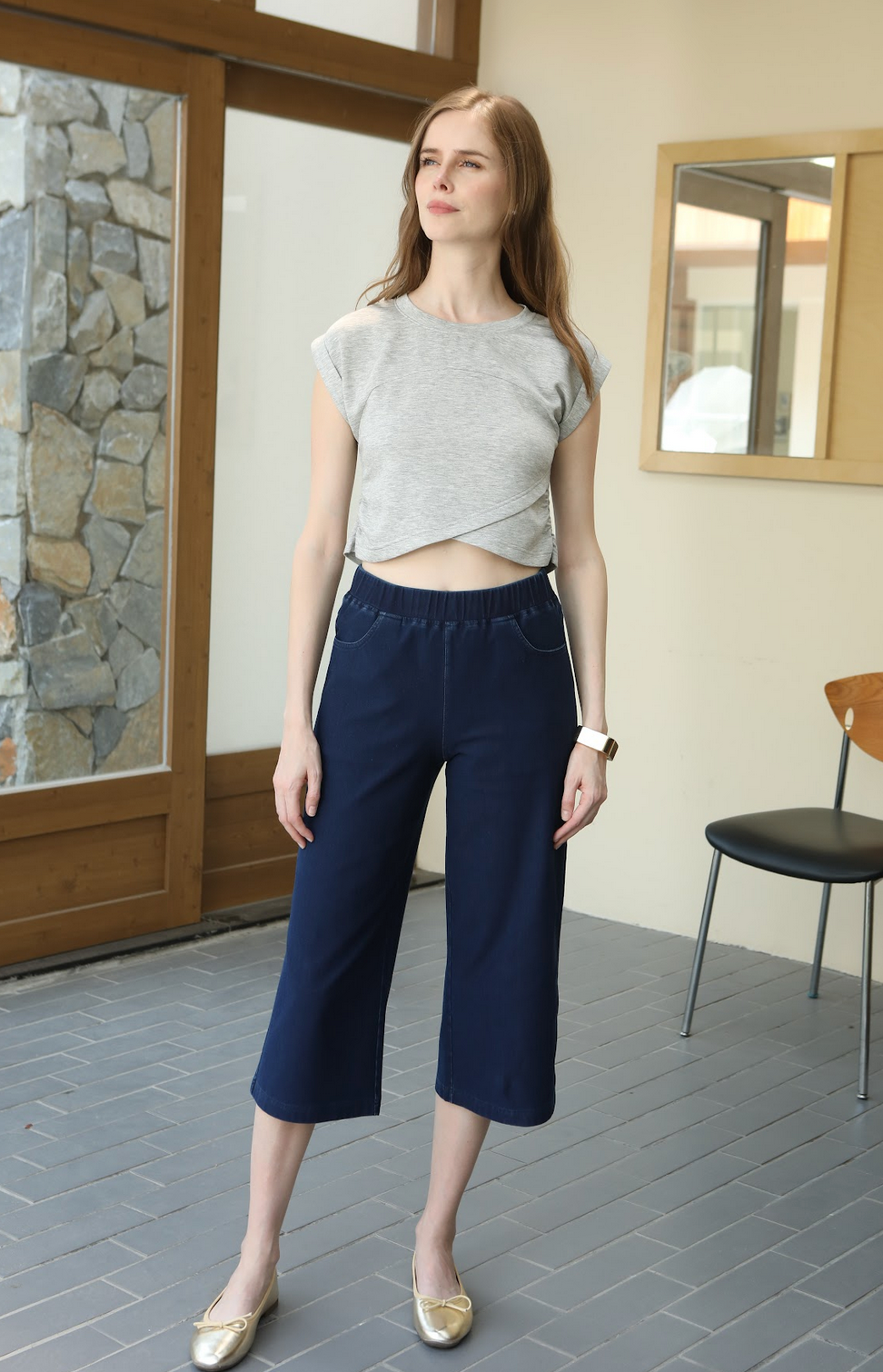 Exclusives - Buttery Soft & Stretchable 7/8 Denim Pants [Petite Collection]