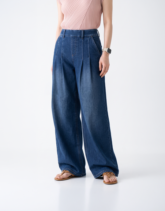 Buttery Soft, Cooling & Stretchy Dream Fit Jeans With Elastic Waistband & Pockets