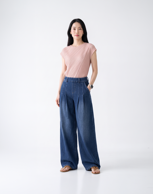 Buttery Soft, Cooling & Stretchy Dream Fit Jeans With Elastic Waistband & Pockets