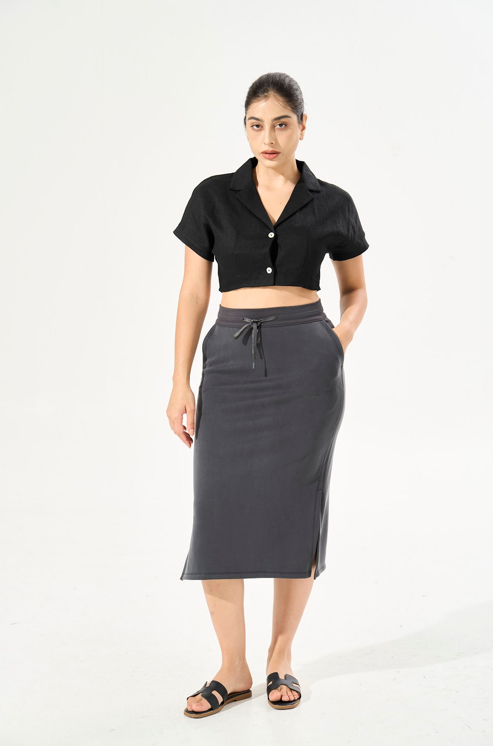 Cooling & Buttery Soft Modal Deluxe Skirt With Pockets