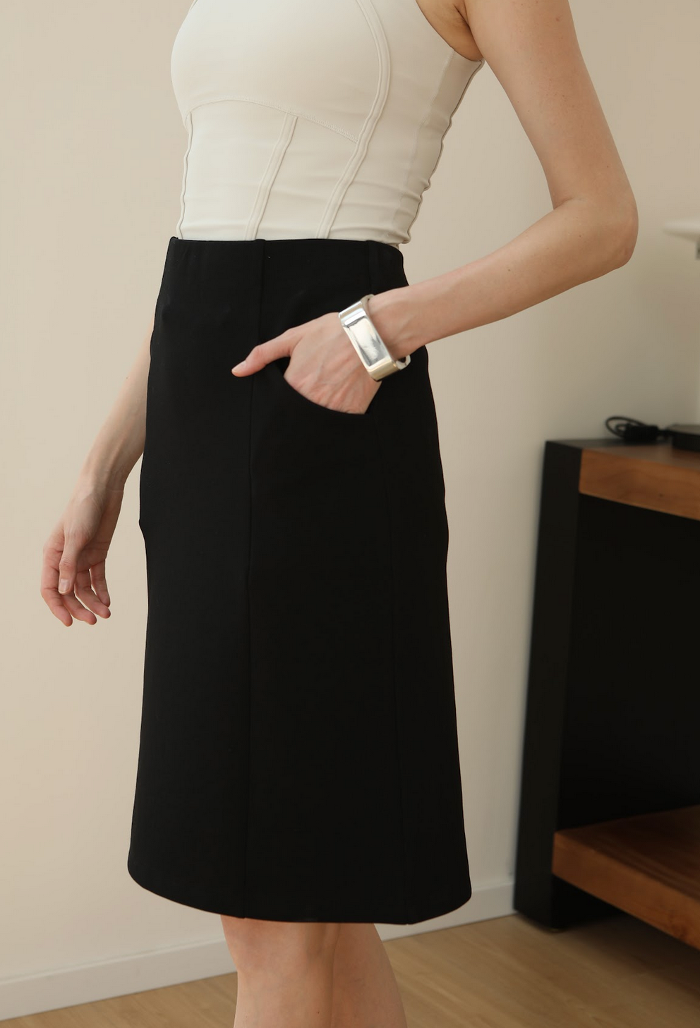 Wrinkle-Free & Buttery Soft Elevation Skirt With Pockets