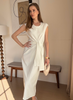 Crease-Free, Cooling & Breathable Muse Dress With Adjustable Waistband With Pockets