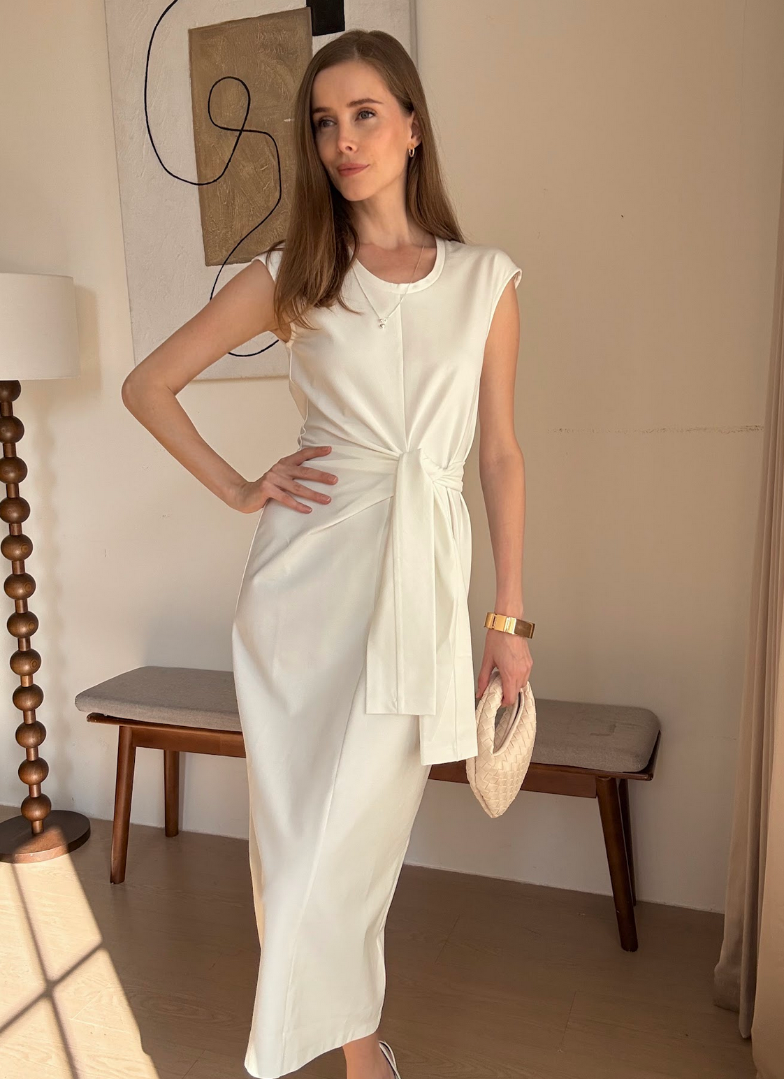 Crease-Free, Cooling & Breathable Muse Dress With Adjustable Waistband With Pockets