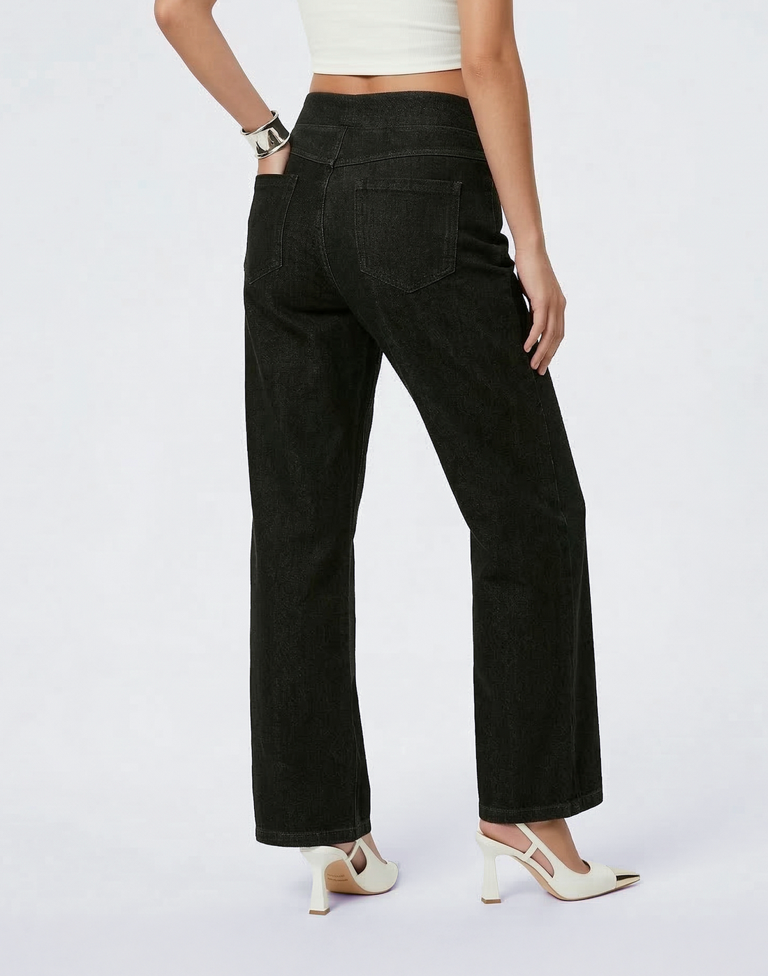 Cooling & Buttery Soft With Tummy Control Bootcut Sculpt Jeans With Pockets