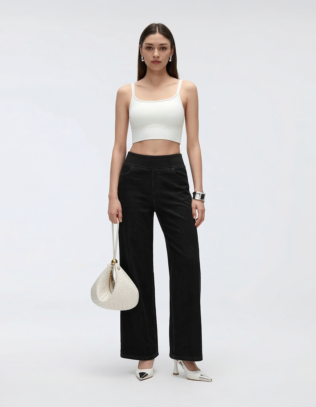 Cooling & Buttery Soft With Tummy Control Bootcut Sculpt Jeans With Pockets