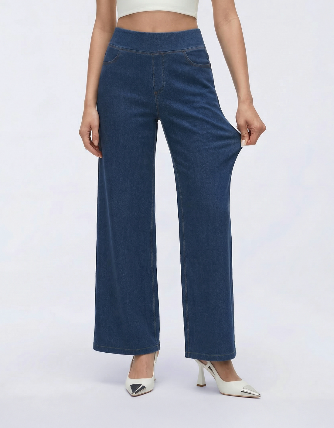 Cooling & Buttery Soft With Tummy Control Bootcut Sculpt Jeans With Pockets