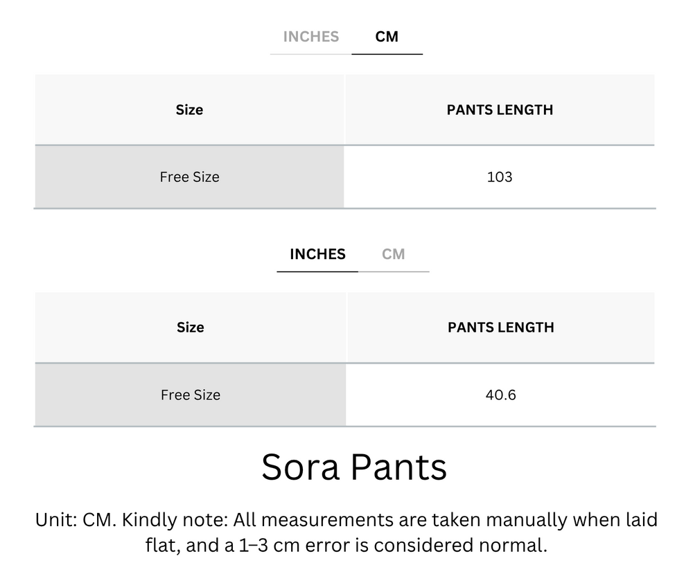 Wrinkle-Free, Cooling & Breathable Free Size Sora Pants