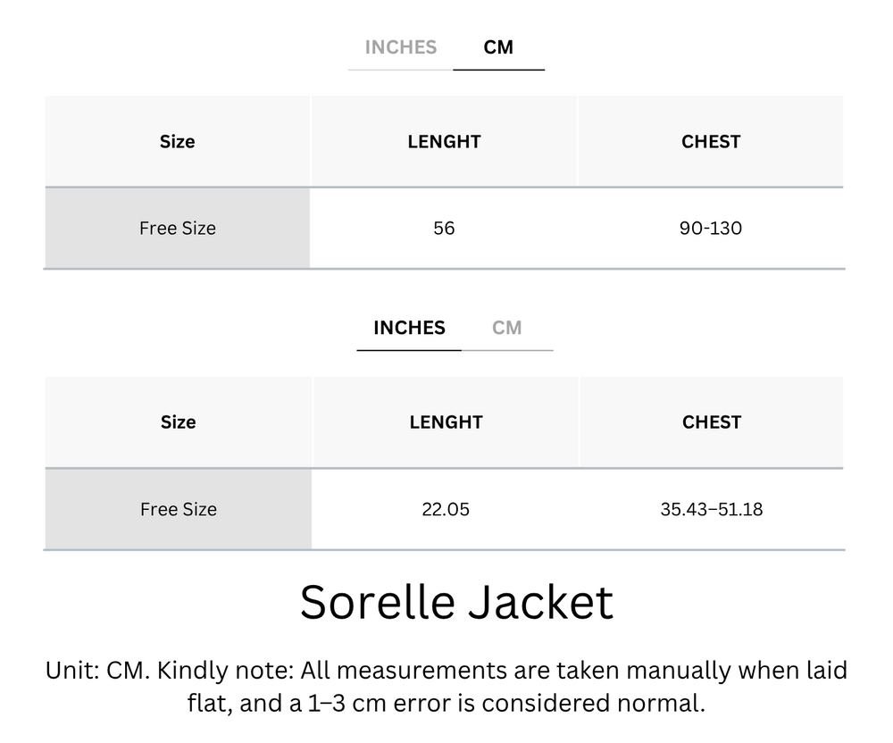 Wrinkle-Free, Cooling & Breathable Free Size Sorelle Jacket