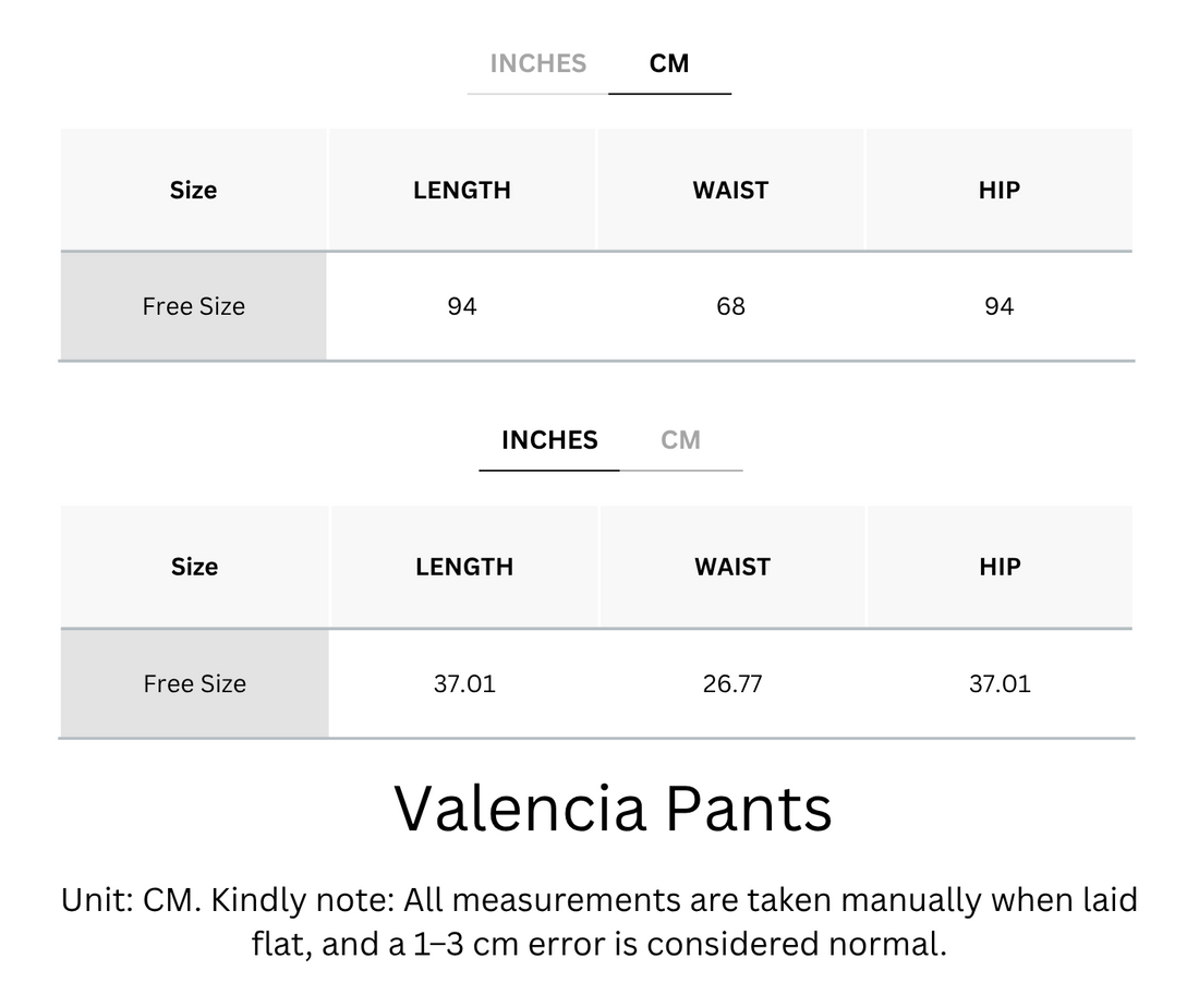 Wrinkle-Free, Cooling & Breathable Free Size Valencia Pants