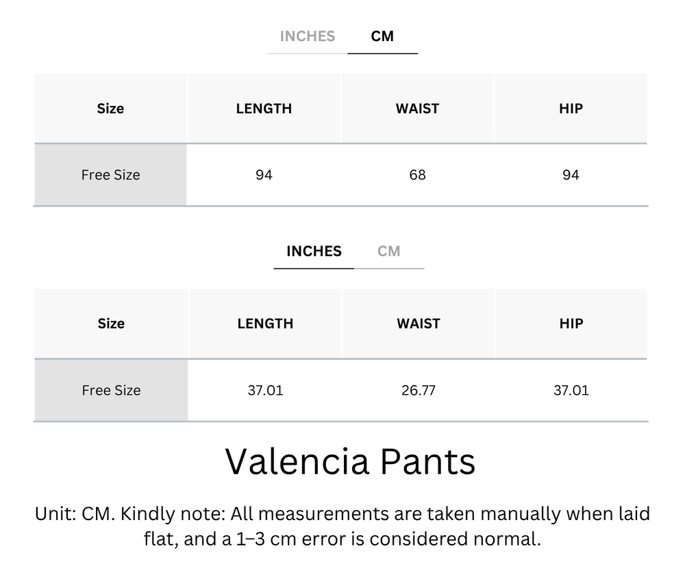 Wrinkle-Free, Cooling & Breathable Free Size Valencia Pants