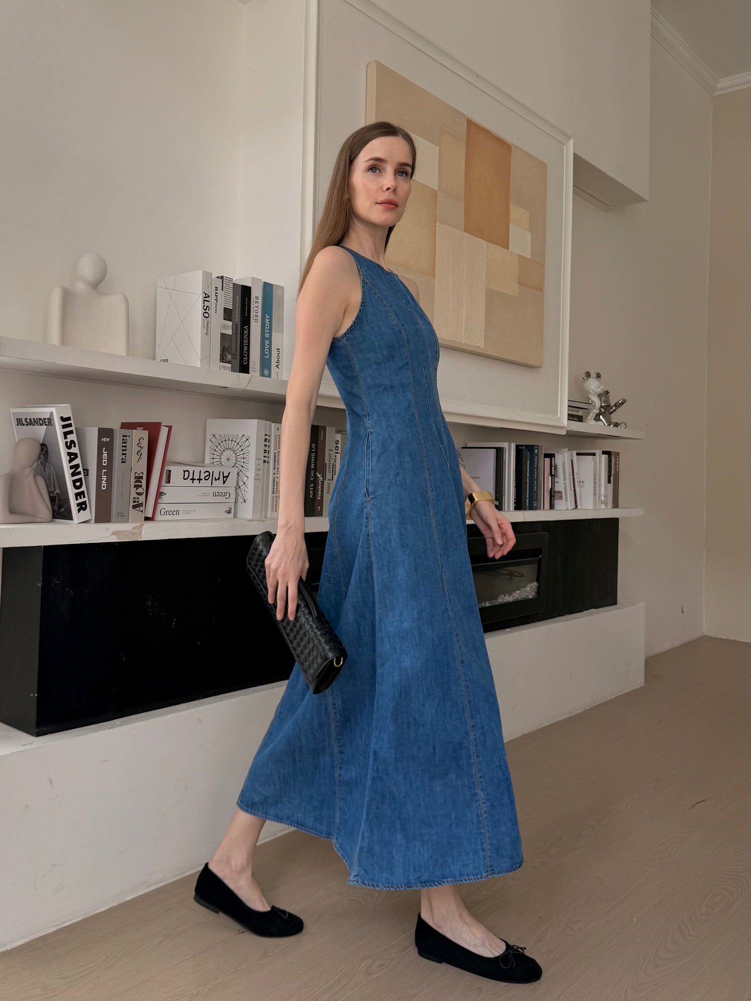 Cooling & Wrinkle-Free Everywhere Denim Dress With Pockets
