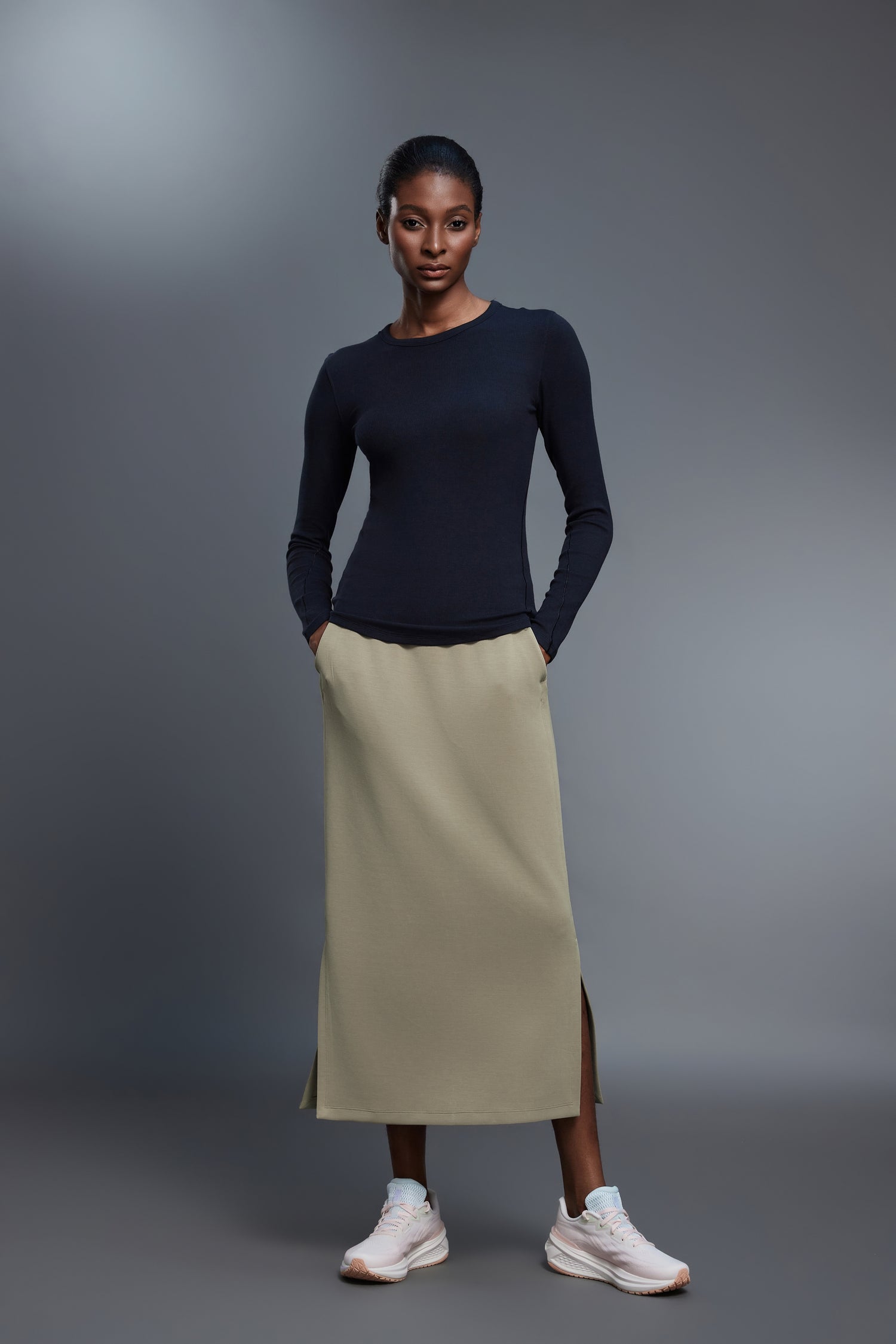 Cooling, Wrinkle-Free & Buttery Soft Posh Skirt With Pockets