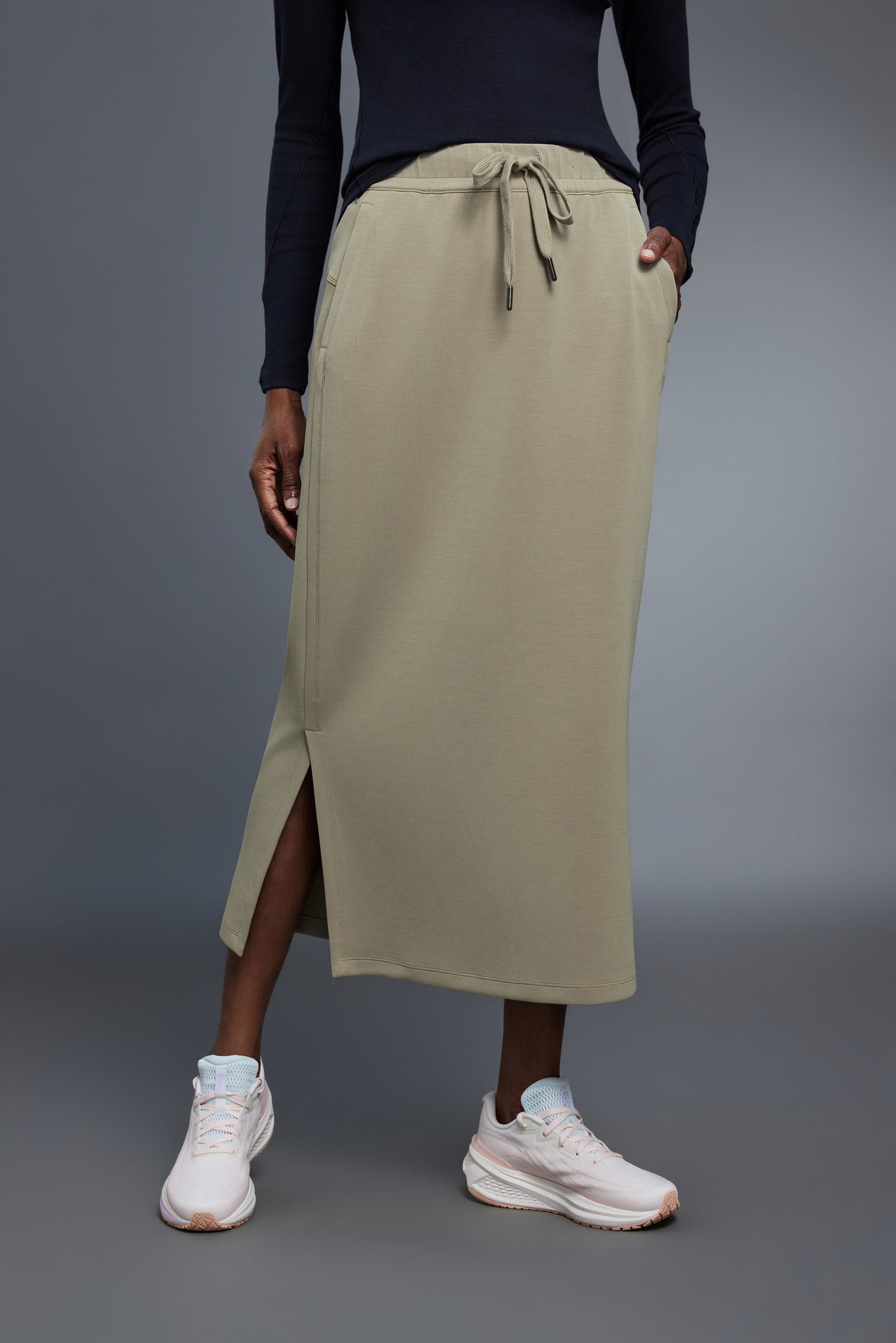 Cooling, Wrinkle-Free & Buttery Soft Posh Skirt With Pockets