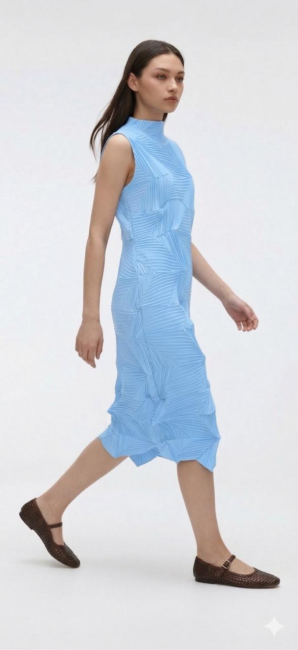 Wrinkle-Free & Cooling Free Size Diva Dress