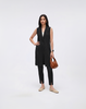Wrinkle-Free, Cooling, Breathable Pleated Longline Celeste Vest With Pockets