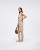 Wrinkle-Free, Cooling, Breathable Pleated Longline Celeste Vest With Pockets