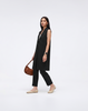 Wrinkle-Free, Cooling, Breathable Pleated Longline Celeste Vest With Pockets