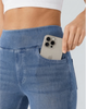 Cooling, Buttery Soft & Tummy Control Straight Cut Contour Jeans With Pockets