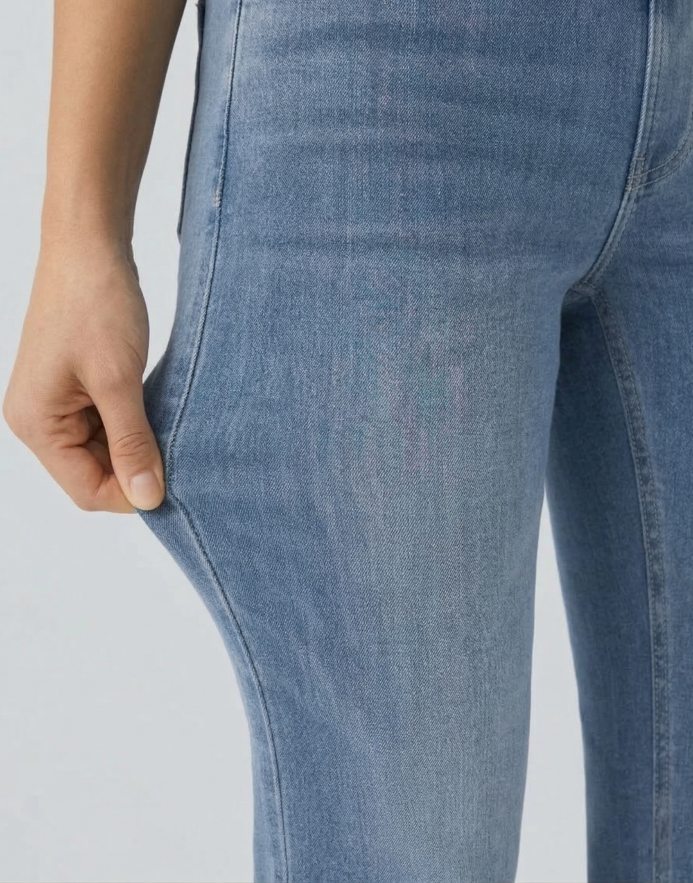 Cooling, Buttery Soft & Tummy Control Straight Cut Contour Jeans With Pockets