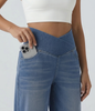 Cooling & Buttery Soft With Tummy Control Loose Cut Booty Jeans With Pockets