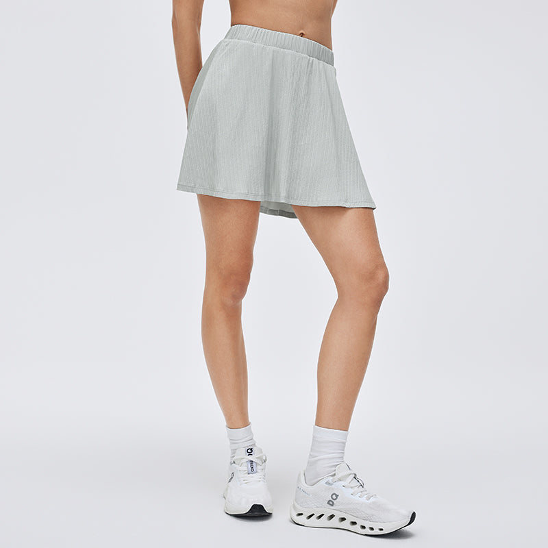 Buy 1, Get 1 Free - Cooling, Breathable & Stretchable Waistband Victory Skort With Inner Shorts & Pockets