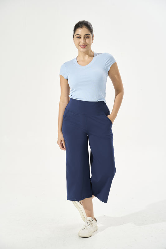 [Petite Collection] Cooling & Buttery Soft Lush Cropped Pants With Stretchable Waistband & Pockets