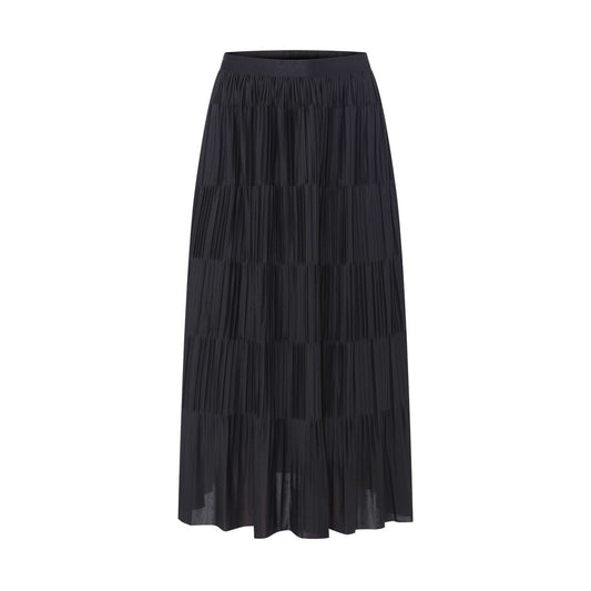 Cooling & Stretchable Swirl Pleated Skirt