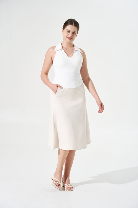 Cooling, Wrinkle-Free Charmed Skirt with Tummy Control