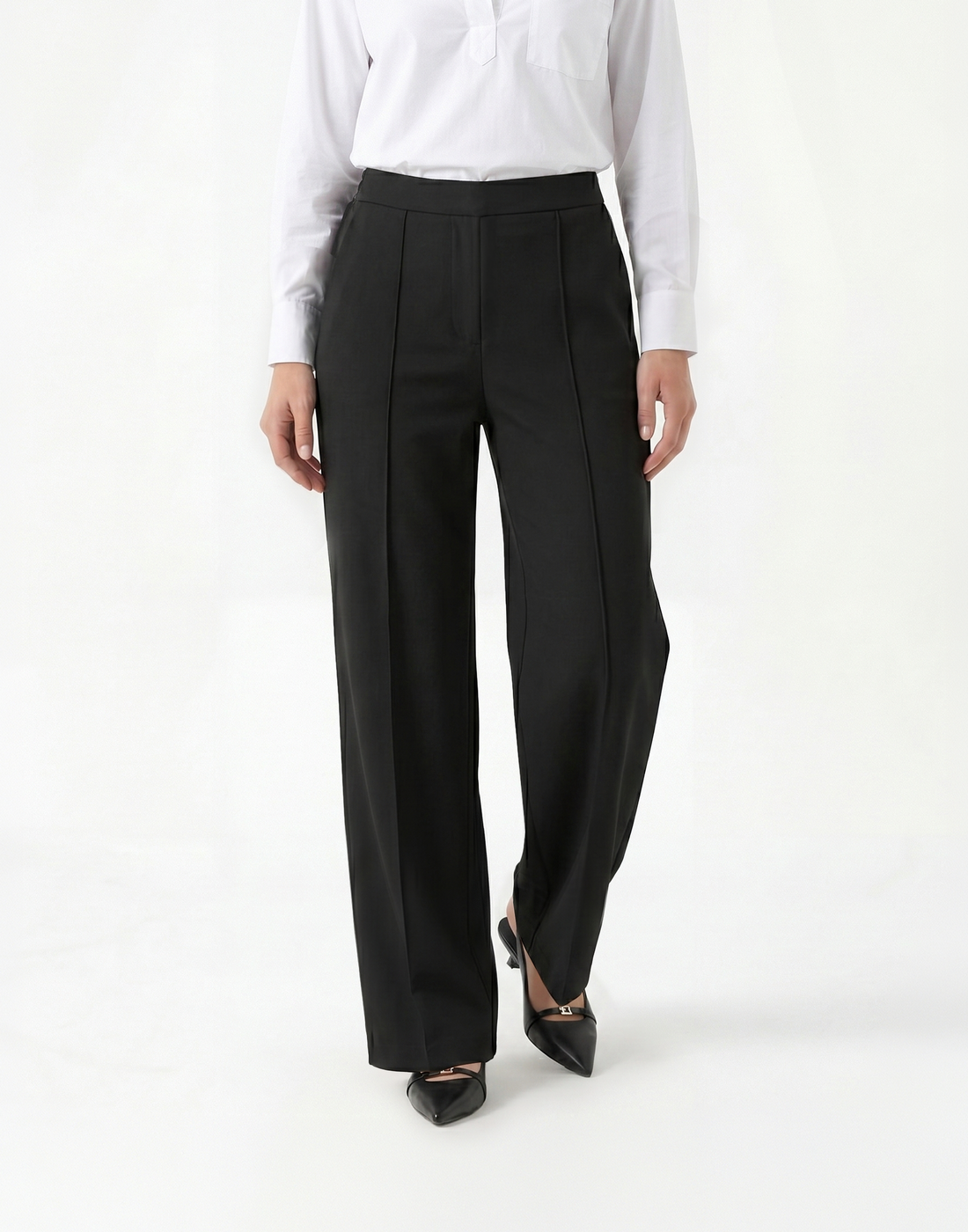 Buttery Soft, Wrinkle-Free With Tummy Control Street Trousers