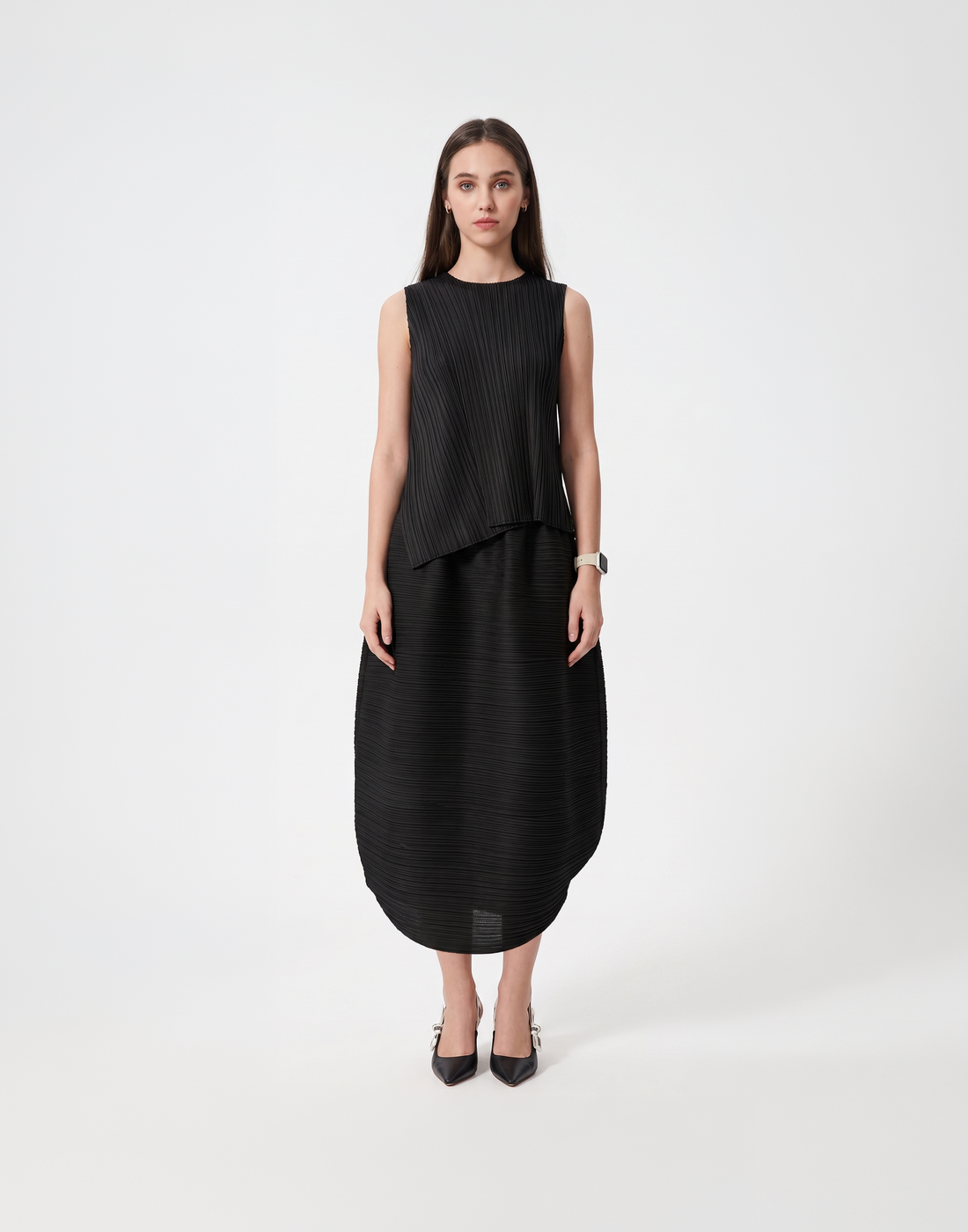 Wrinkle-Free, Cooling & Breathable Free Size With Stretchy Waistband Float Skirt