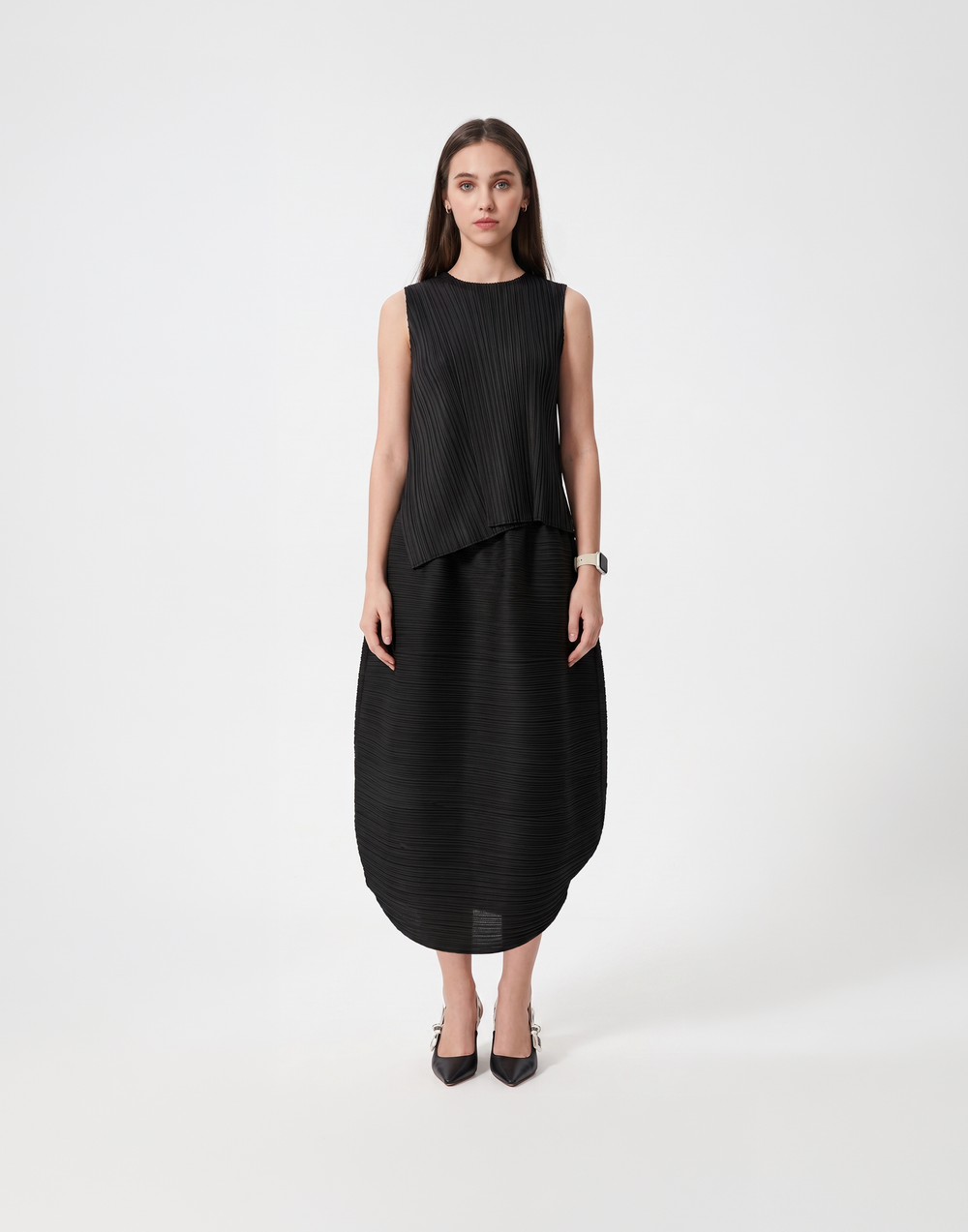 Wrinkle-Free, Cooling & Breathable Free Size With Stretchy Waistband Float Skirt