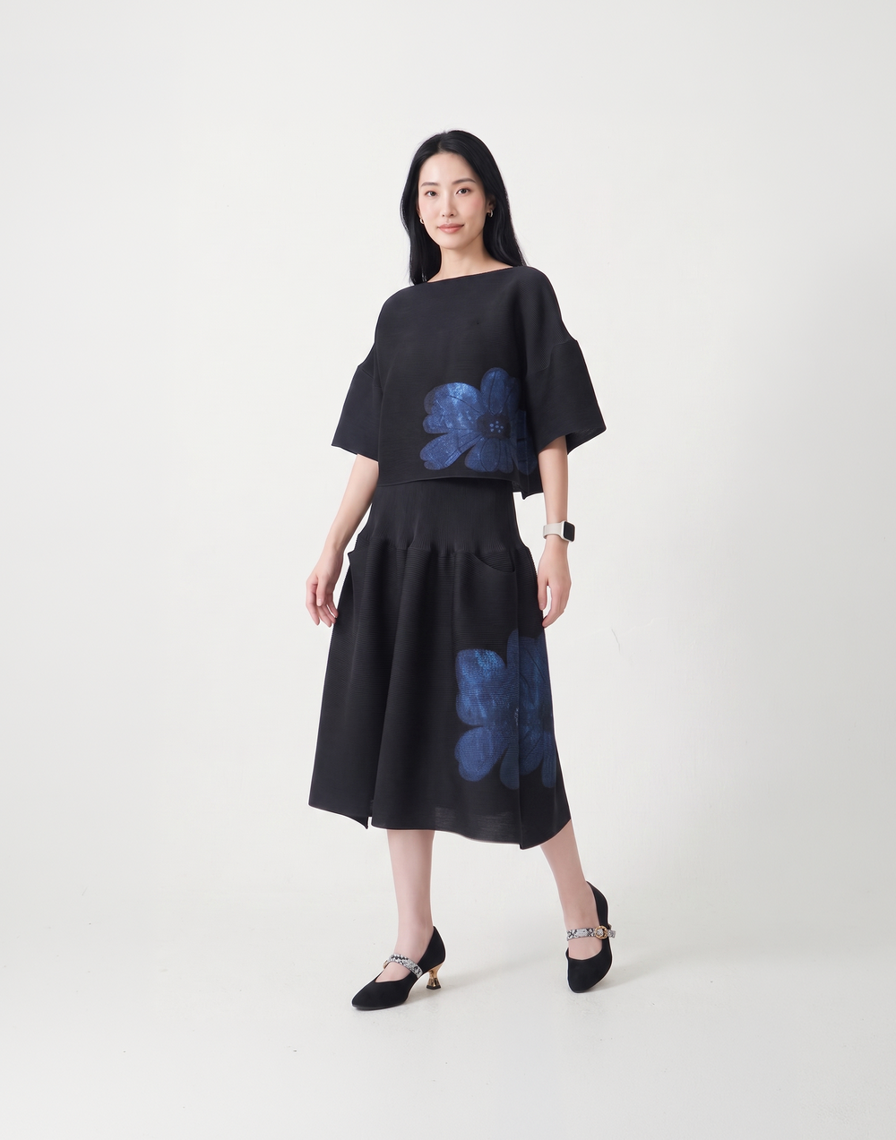 Wrinkle-Free, Cooling & Breathable Free Size With Tummy Tucking Peony Shorts With Pockets