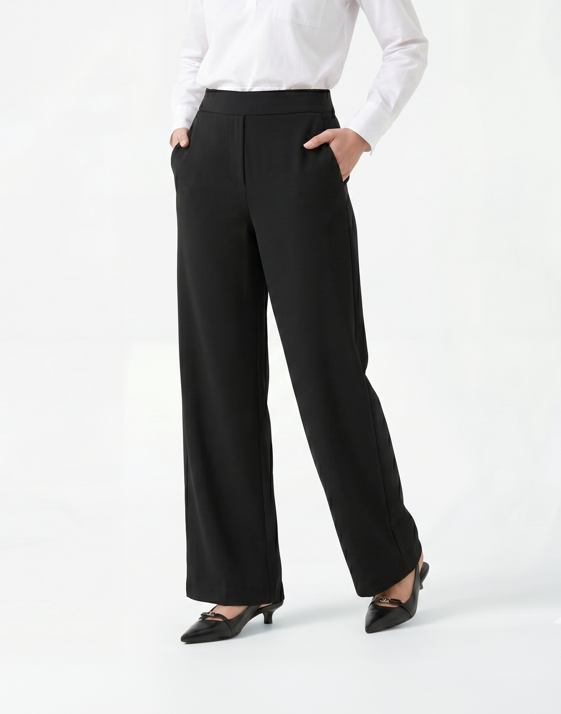 Buttery Soft, Wrinkle-Free With Tummy Control Street Trousers
