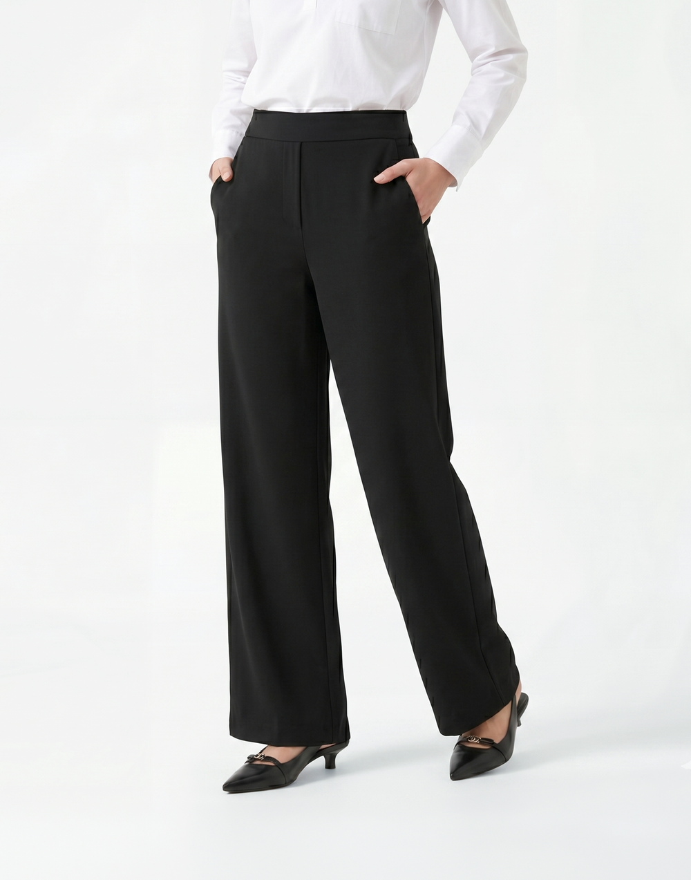 Buttery Soft, Wrinkle-Free With Tummy Control Street Trousers