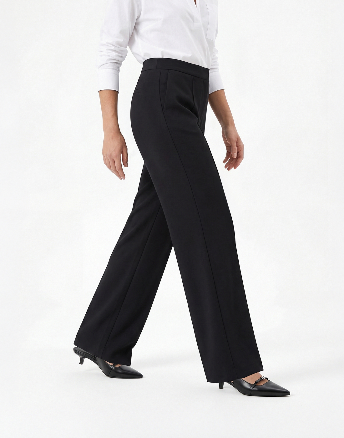 Buttery Soft, Wrinkle-Free With Tummy Control Street Trousers
