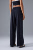 black wrinkle-free pants women buttery soft stretch work pants back view
