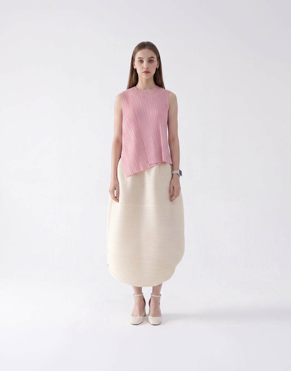 Wrinkle-Free, Cooling & Breathable Free Size With Stretchy Waistband Float Skirt