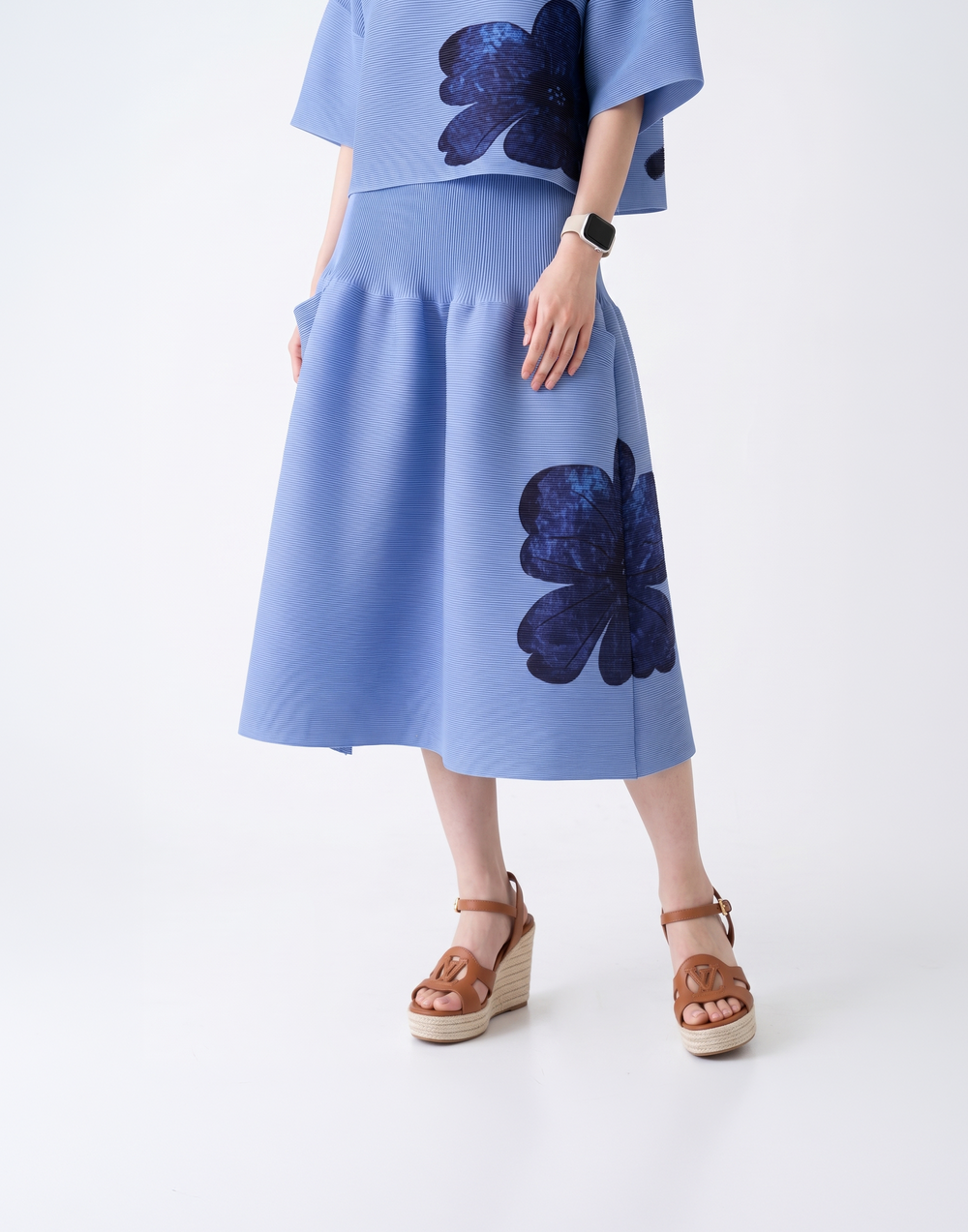 Wrinkle-Free, Cooling & Breathable Free Size With Tummy Tucking Peony Shorts With Pockets