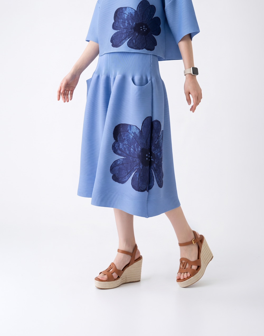 Wrinkle-Free, Cooling & Breathable Free Size With Tummy Tucking Peony Shorts With Pockets