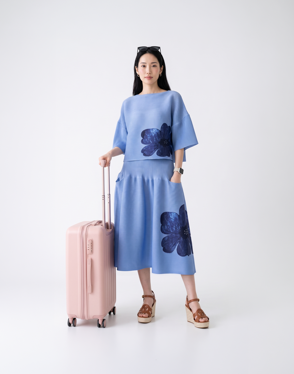 Wrinkle-Free, Cooling & Breathable Free Size With Tummy Tucking Peony Shorts With Pockets