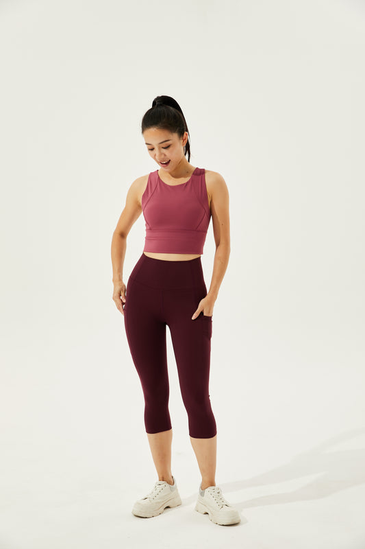 Buy 1, Get 1 Free - High-Waist 7/8 Buttery Soft & Cooling Camel-Toe Proof Courage Leggings With 3 Pockets