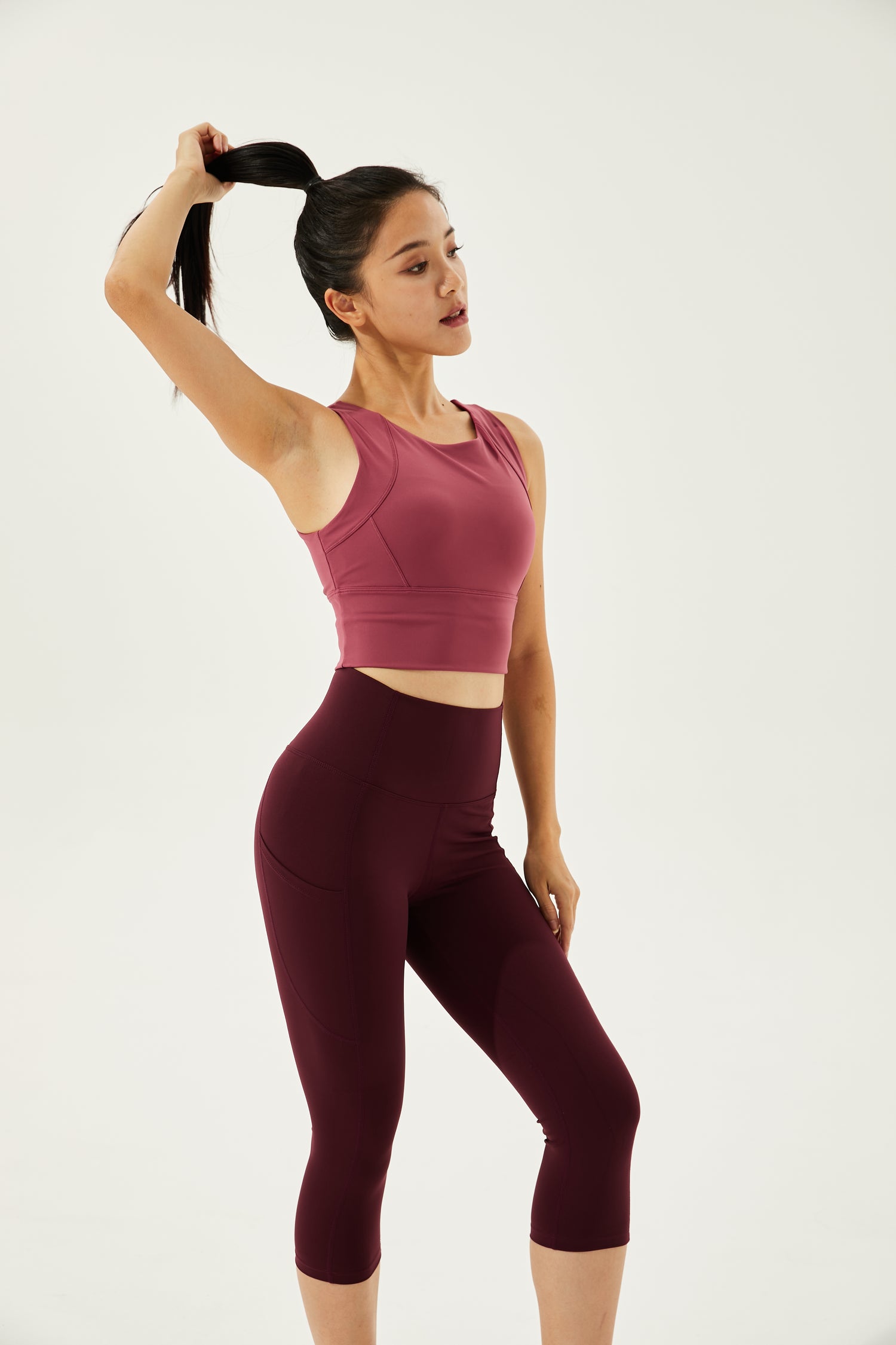 High-Waist 7/8 Buttery Soft & Cooling Camel-Toe Proof Courage Leggings With 3 Pockets