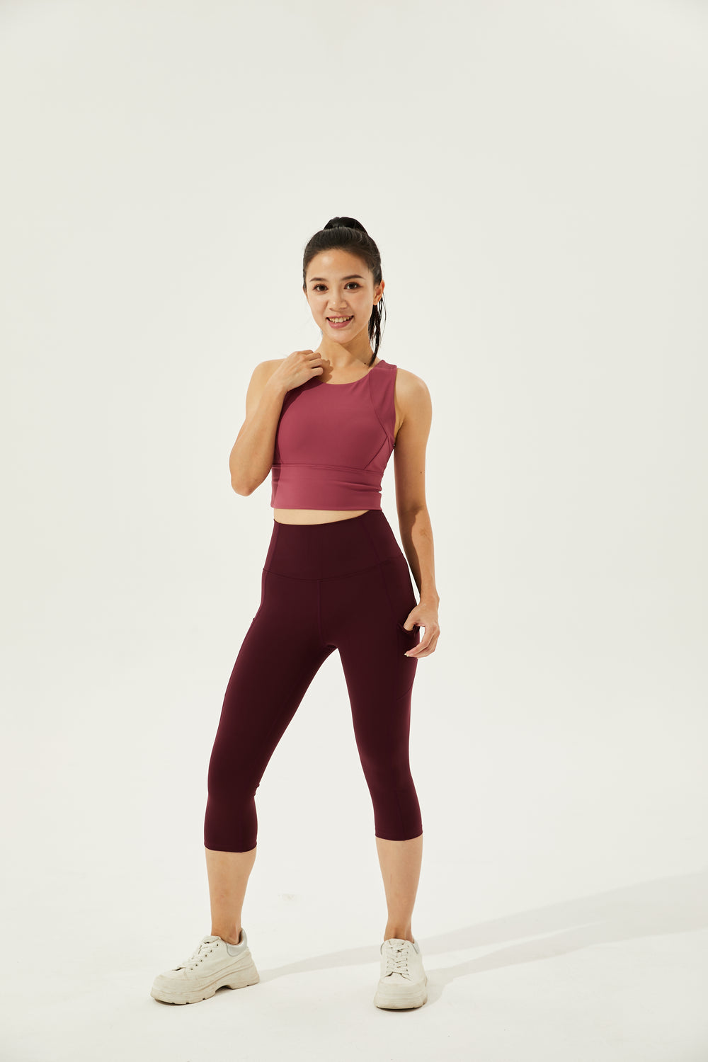 High-Waist 7/8 Buttery Soft & Cooling Camel-Toe Proof Courage Leggings With 3 Pockets