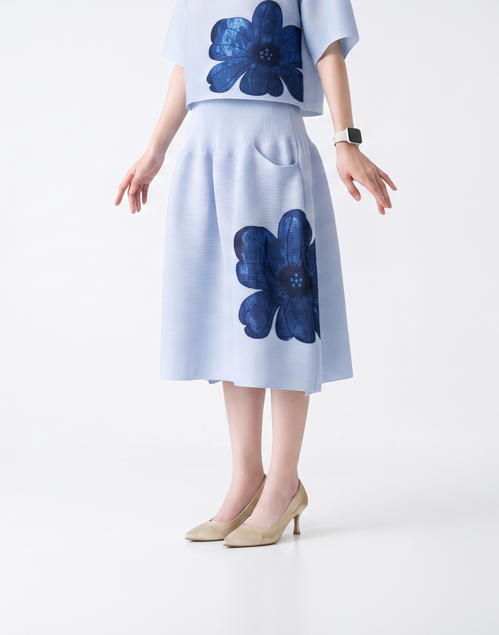 Wrinkle-Free, Cooling & Breathable Free Size With Tummy Tucking Peony Shorts With Pockets